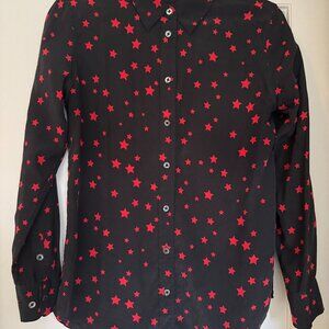 Kate Moss for Equipment Starred Blouse